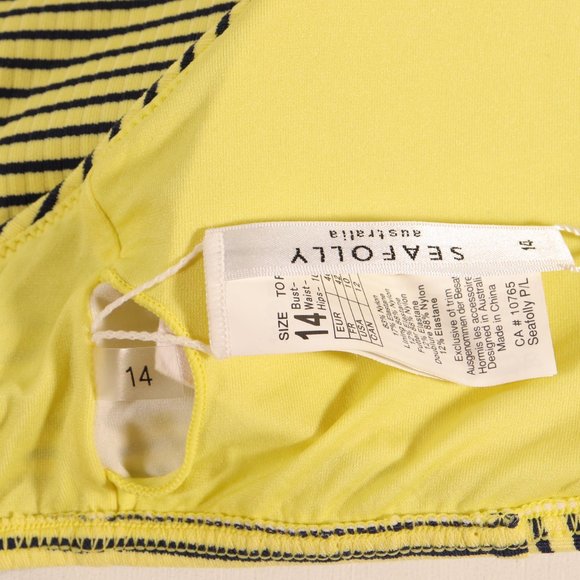 NWT Seafolly Go Overboard Tank Bra in Limelight - Picture 8 of 10